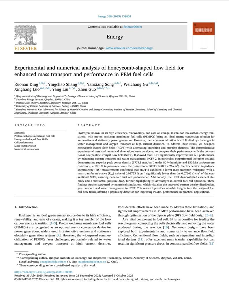 恭喜丁若男在《Energy》期刊发表学术论文